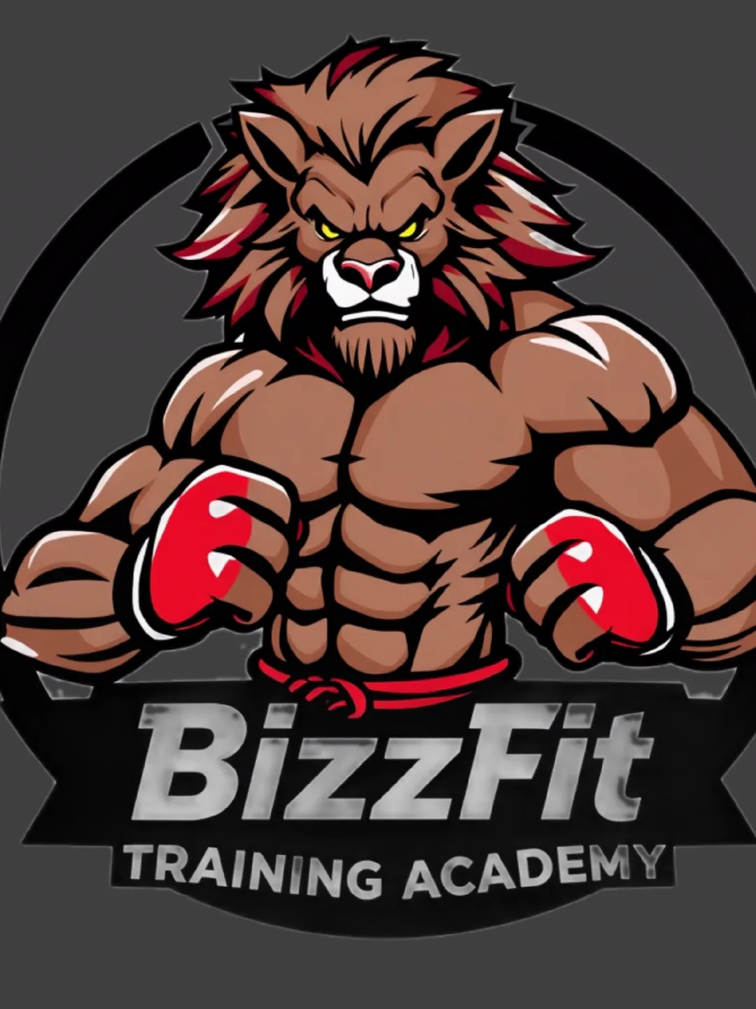 The BizzFit Training Academy lion badge