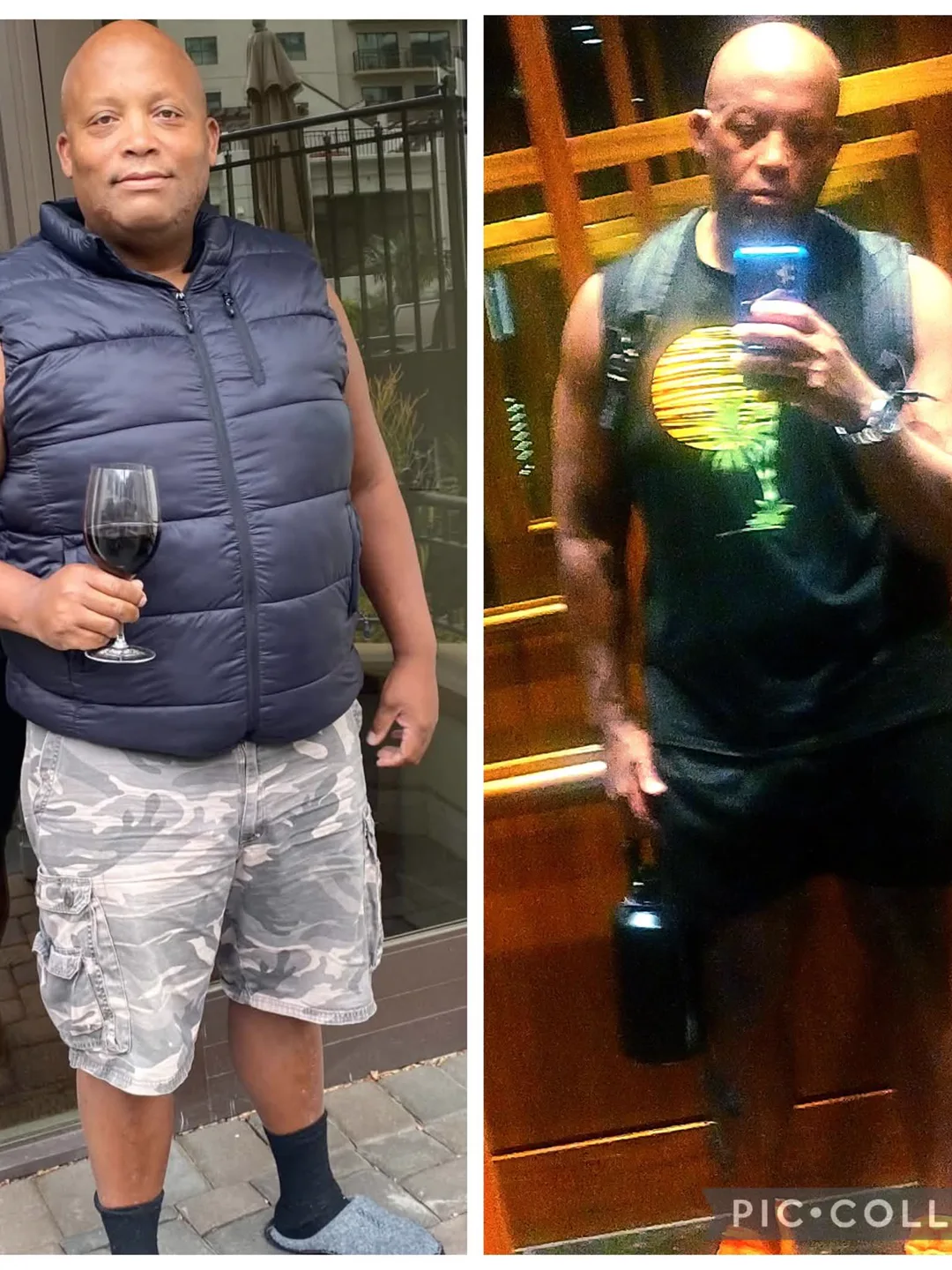 Edward's before-and-after transformation training with Coach Bizz