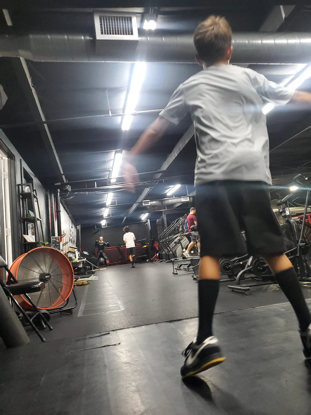 Kids boxing class footwork drills at Legacy Performance Institute